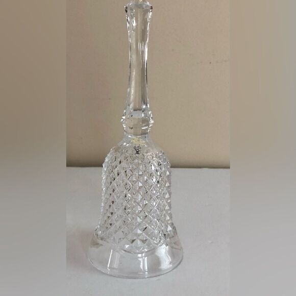 CRYSTAL BELL 7.5 " TALL DECORATIVE, COLLECTIBLE BELLS - Picture 4 of 6